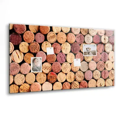 Magnetic glass dry erase board Wine Cork Collection
