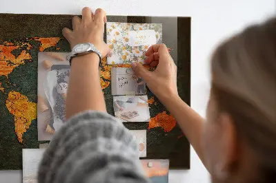 Magnetic World Map Board