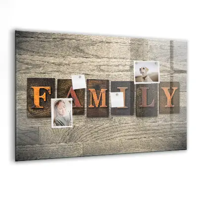 Family Themed Magnetic Message Board