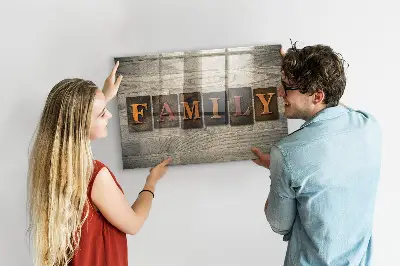 Family Themed Magnetic Message Board