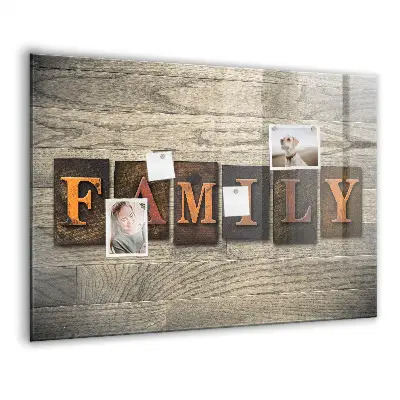 Family Themed Magnetic Message Board