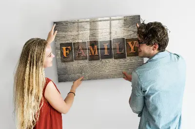 Family Themed Magnetic Message Board