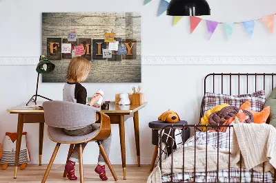 Family Themed Magnetic Message Board