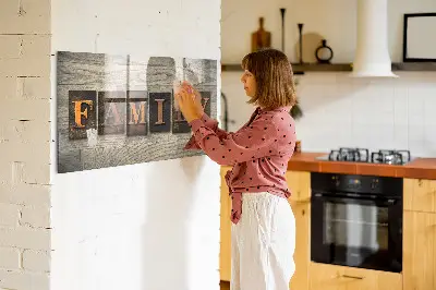 Family Themed Magnetic Message Board