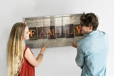 Family Themed Magnetic Message Board
