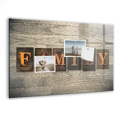 Family Themed Magnetic Message Board