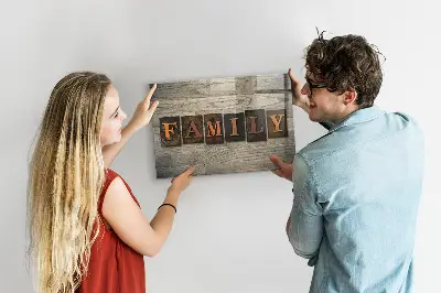 Family Themed Magnetic Message Board
