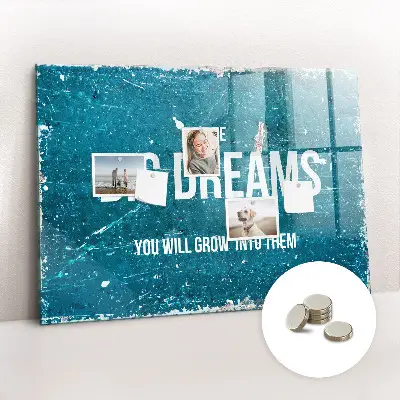 Motivational text magnet board