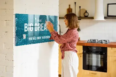 Motivational text magnet board