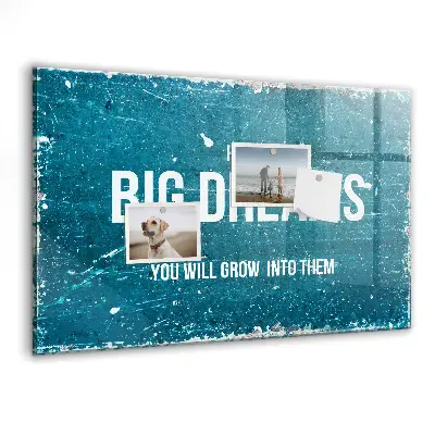 Motivational text magnet board