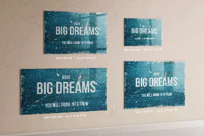 Motivational text magnet board
