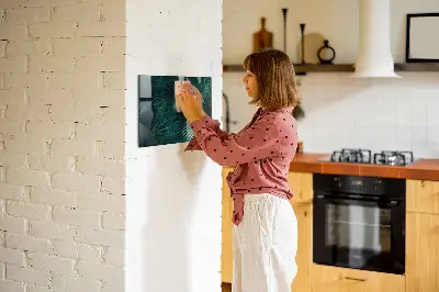Tropical leaves magnetic wall board