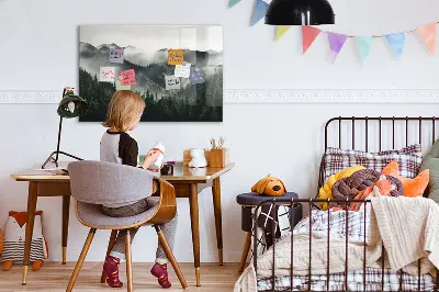 Magnetic wall board Forest landscape