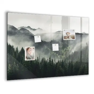 Magnetic wall board Forest landscape