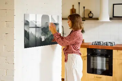 Magnetic wall board Forest landscape