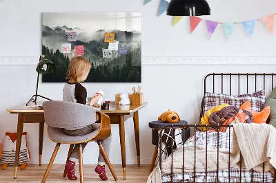 Magnetic wall board Forest landscape