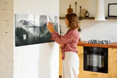 Magnetic wall board Forest landscape
