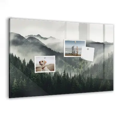 Magnetic wall board Forest landscape
