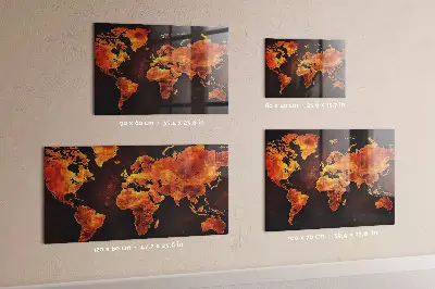 Magnetic World Map Board