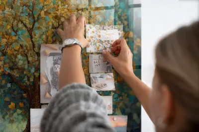 Mosaic Tree Magnetic Glass Dry Erase Board