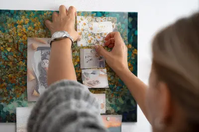 Mosaic Tree Magnetic Glass Dry Erase Board