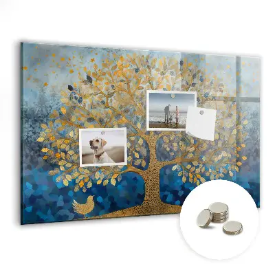 Magnetic wall board Abstract tree