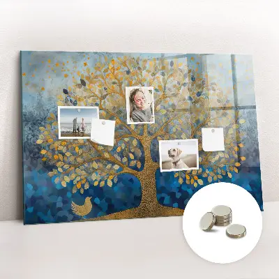 Magnetic wall board Abstract tree
