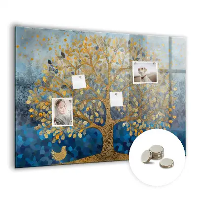 Magnetic wall board Abstract tree