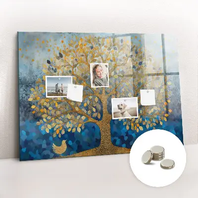 Abstract Tree Magnetic Wall Board