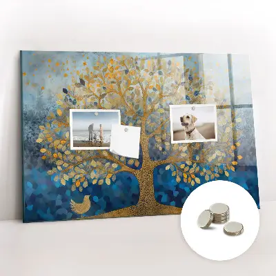 Magnetic wall board Abstract tree