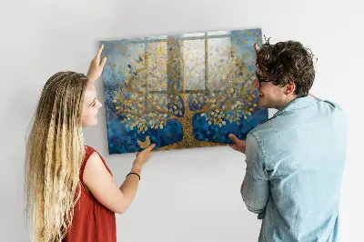 Magnetic wall board Abstract tree