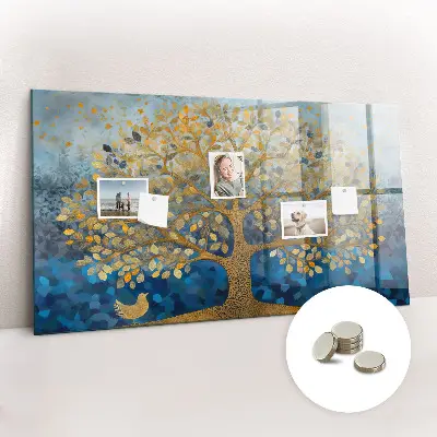 Magnetic wall board Abstract tree