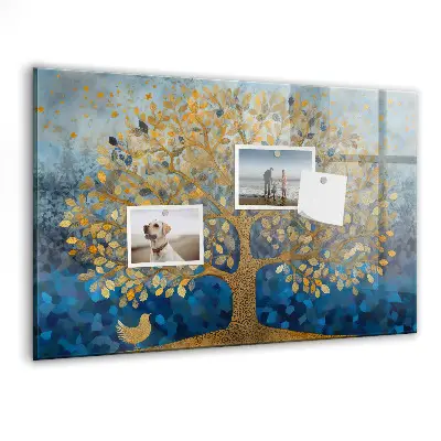 Magnetic wall board Abstract tree