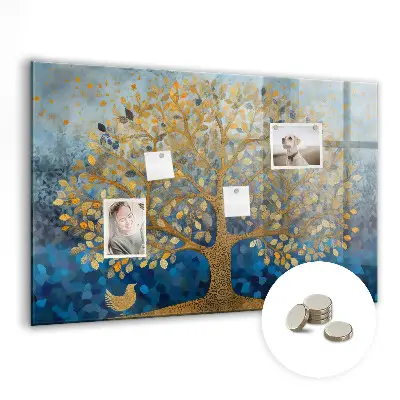 Magnetic wall board Abstract tree