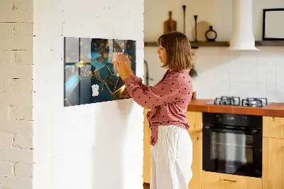 Decorative abstraction magnet board