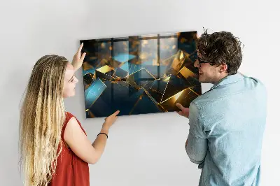 Decorative abstraction magnet board