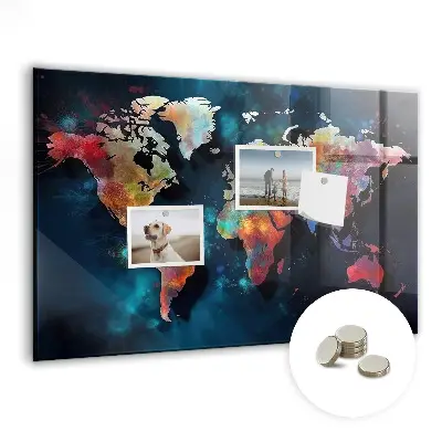 Abstract Map Magnetic Board