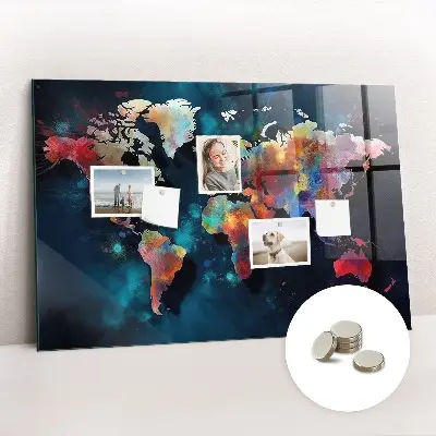 Abstract Map Magnetic Board