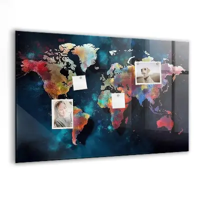 Abstract Map Magnetic Board