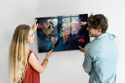Abstract Map Magnetic Board