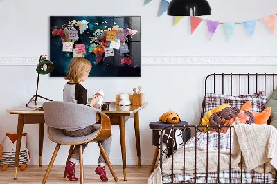 Abstract Map Magnetic Board
