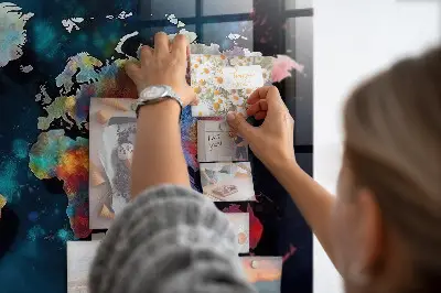 Magnet board Abstract map