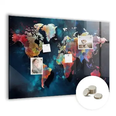 Abstract Map Magnetic Board