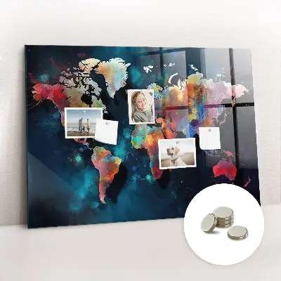 Magnet board Abstract map