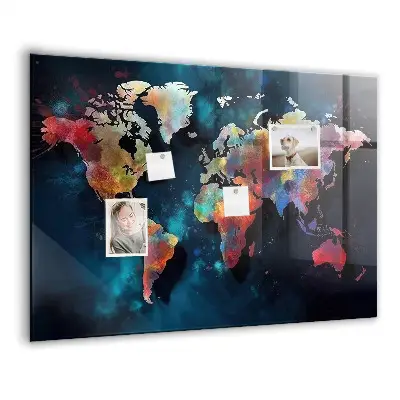 Abstract Map Magnetic Board