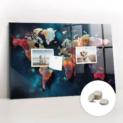 Magnet board Abstract map