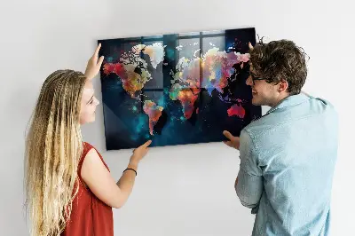 Magnet board Abstract map