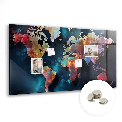 Abstract Map Magnetic Board