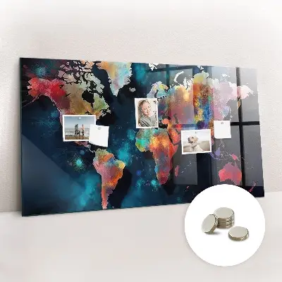 Abstract Map Magnetic Board