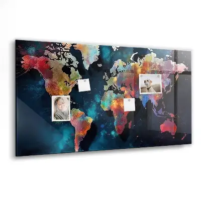Magnet board Abstract map